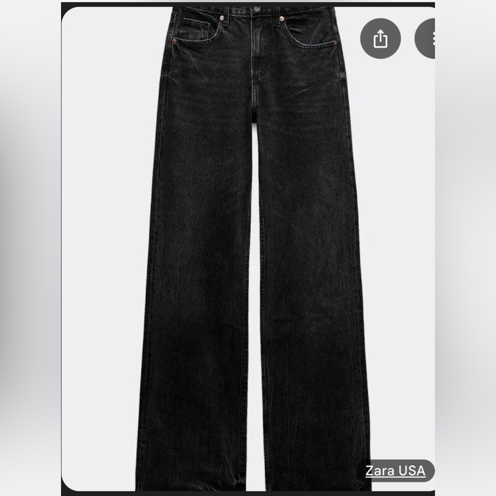 Zara mid rise black jeans